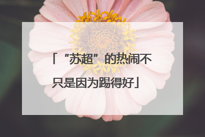“苏超”的热闹不只是因为踢得好